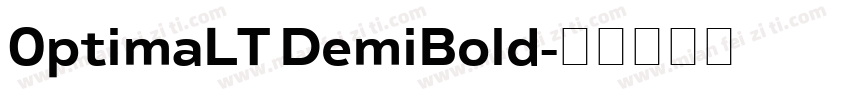 0ptimaLT DemiBold字体转换